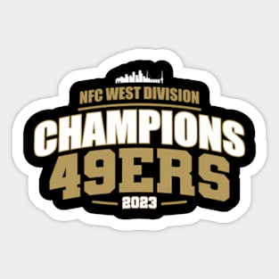 49Ers 2023 Division Champions Sticker